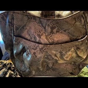 Leather Snakeskin Purse